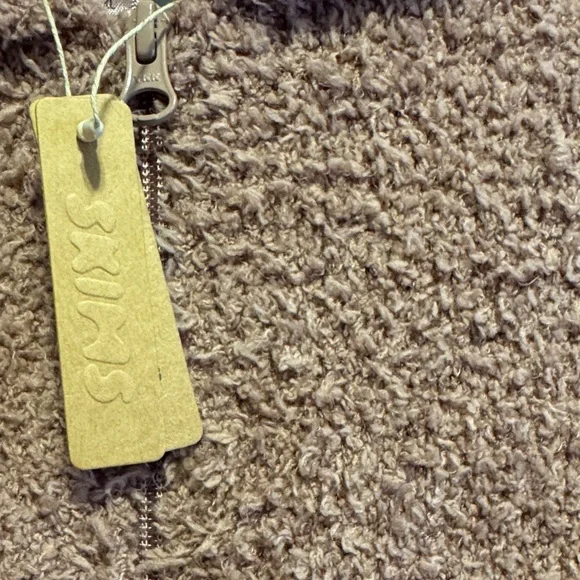 SKIMS Cozy Brown Teddy Jacket with Hood - Picture 4 of 4